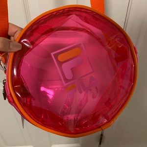 FILA neon pink Prue shoulder bag
